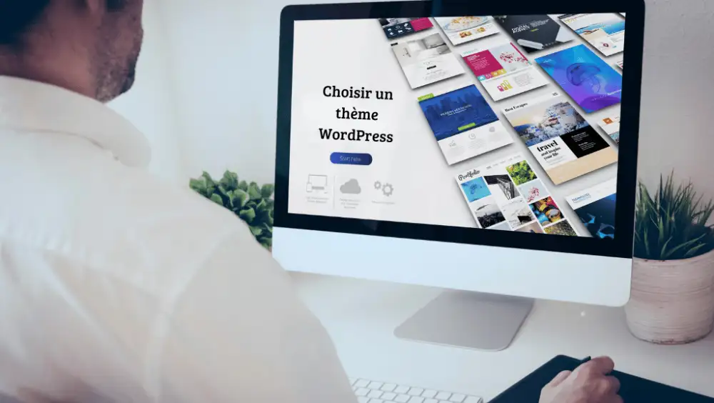 Un dirigeant de TPE sélectionne des thèmes WordPress pour son site site