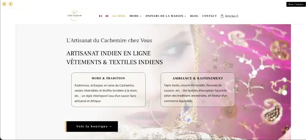 Aperçu du site Little Kashmir India